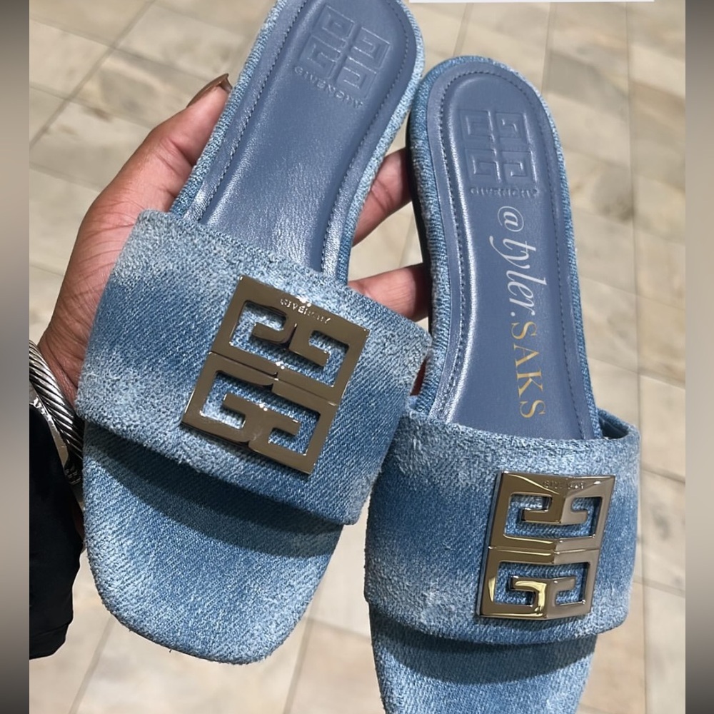 Givenchy denim slides